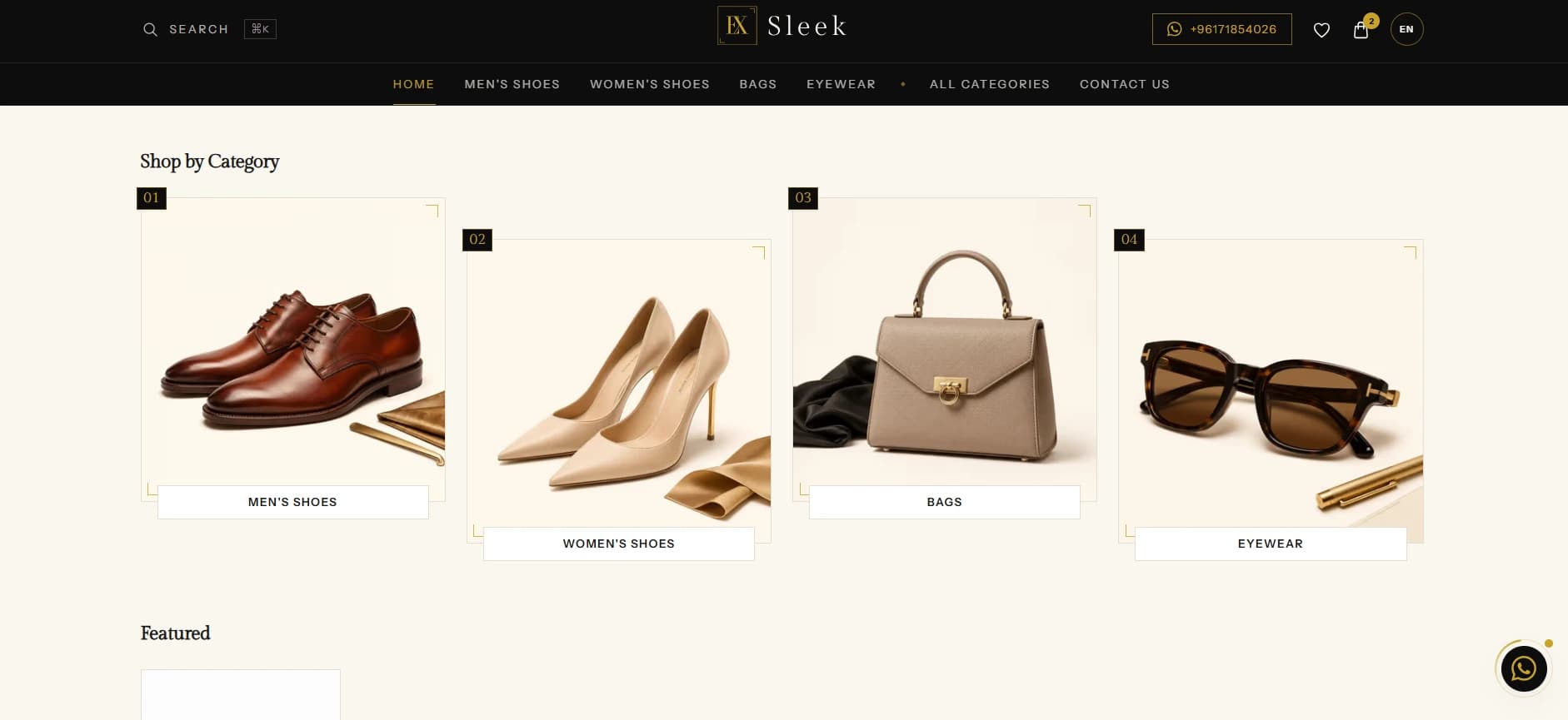 Screenshot of the ExSleek website (exsleek.com)